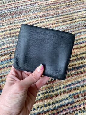 Polo Ralph Lauren black leather bifold wallet